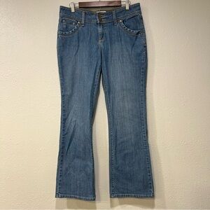 Levi’s Signature Low Rise Boot Cut Blue Denim Jeans Women’s Size 12 Wide Leg EUC